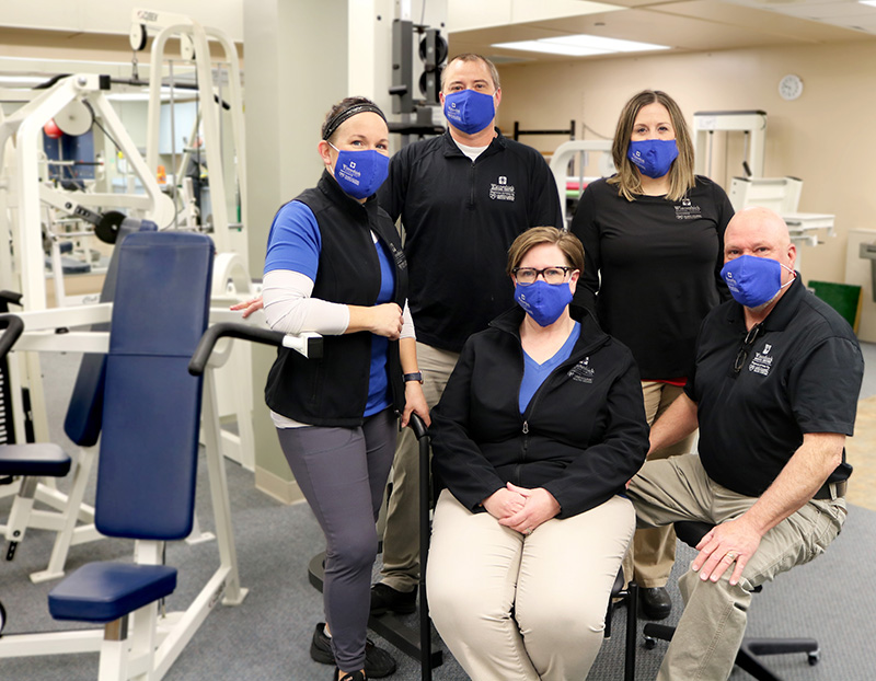 WMC Athletic Trainers in the Rehab Gym