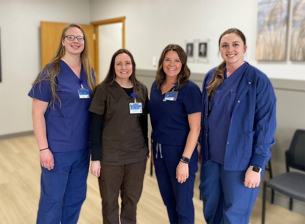 The WMC Wound Center is open in Decorah, Iowa. Wound Center staff and pictured in the new space.